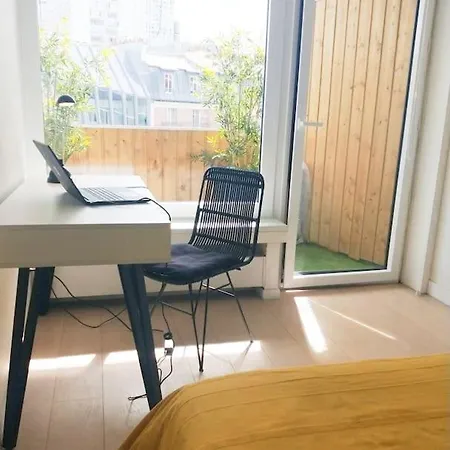 Lägenhet Elegant 48sqm Eiffel - View & Large Terrace Paris